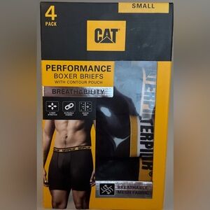 Caterpillar Black and Yellow Performance Boxer Briefs sz small or med